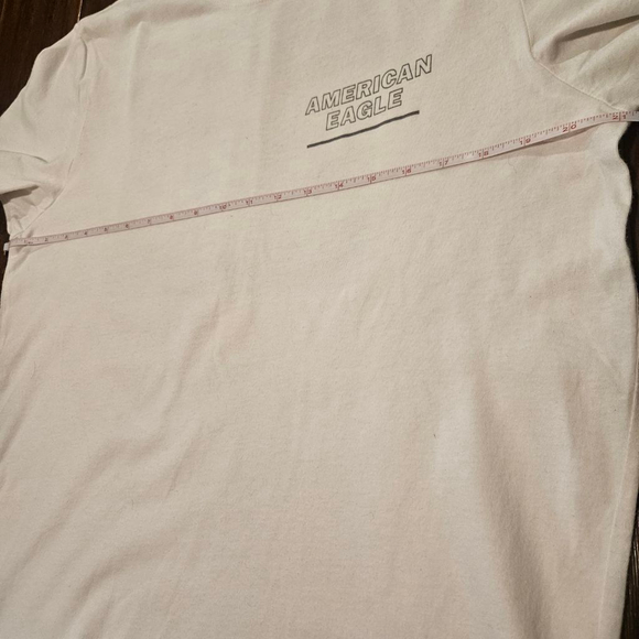 Men's American Eagle White Camo Graphic Short Sleeve Tee M - Picture 7 of 8